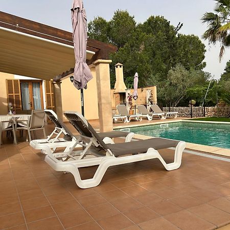 Finca rústica con piscina Cas Padrins de Campos Exterior foto