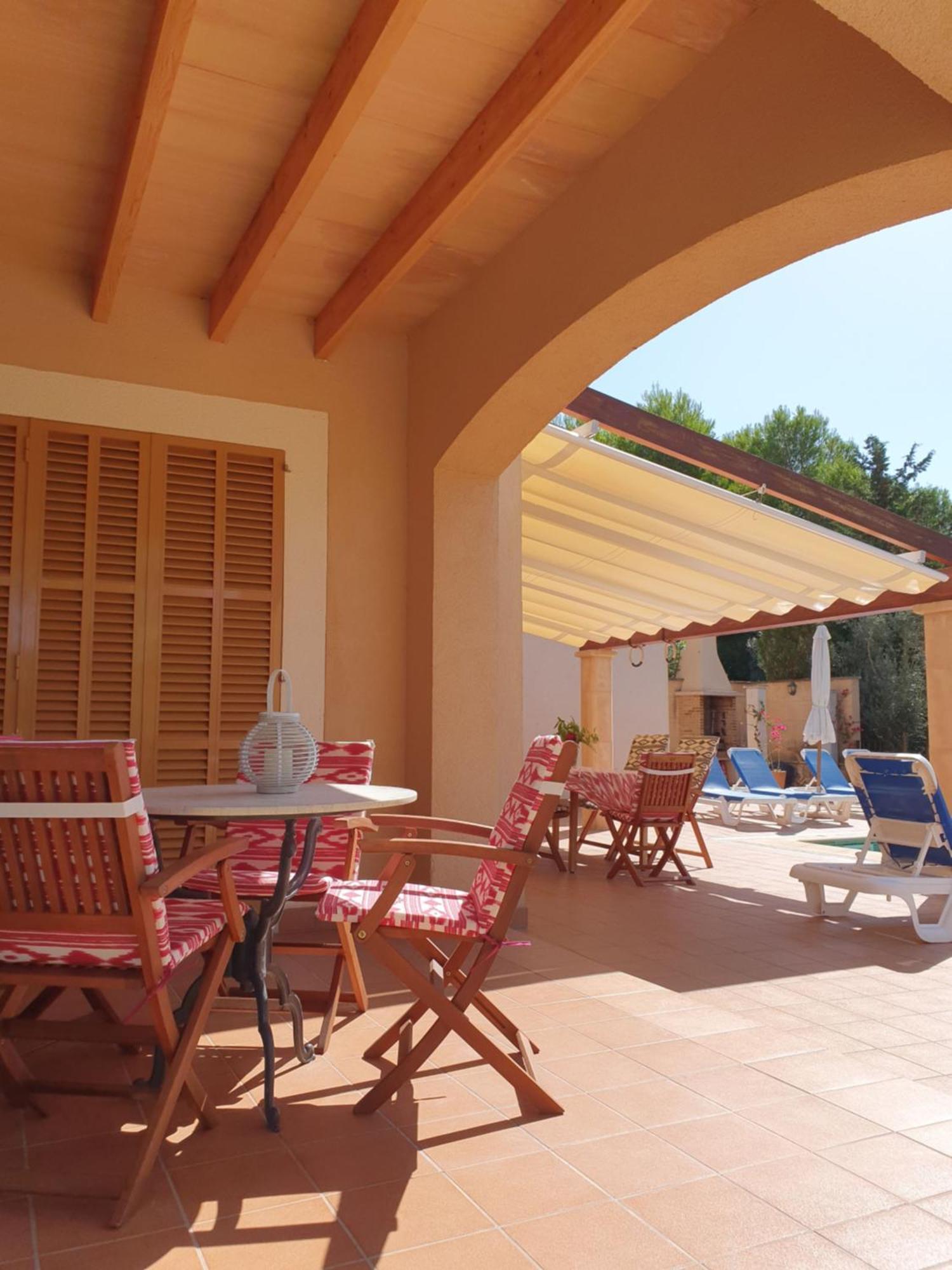 Finca rústica con piscina Cas Padrins de Campos Exterior foto