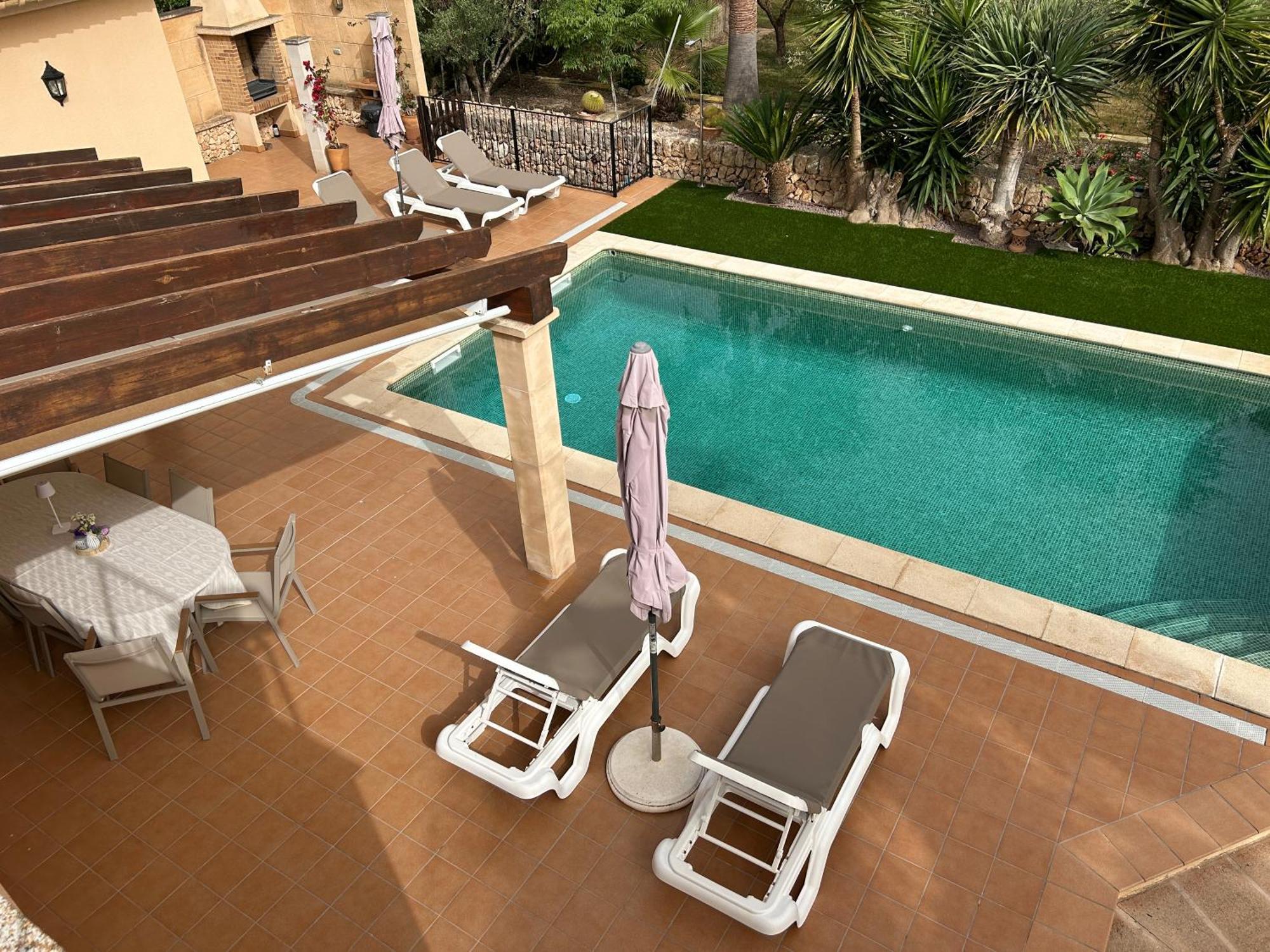 Finca rústica con piscina Cas Padrins de Campos Exterior foto